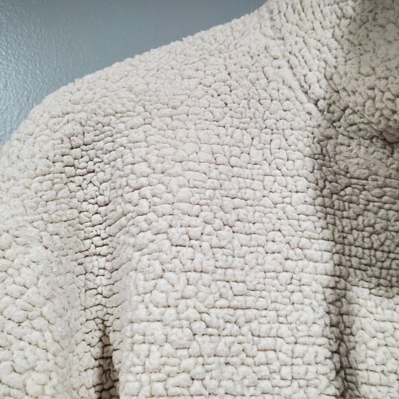 Athleta Tulus Sherpa Women's Half-Zip High Neck Pullover Sweater Cream S… - Picture 5 of 12